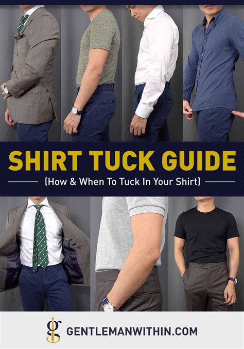 how to tuck a shirt in.